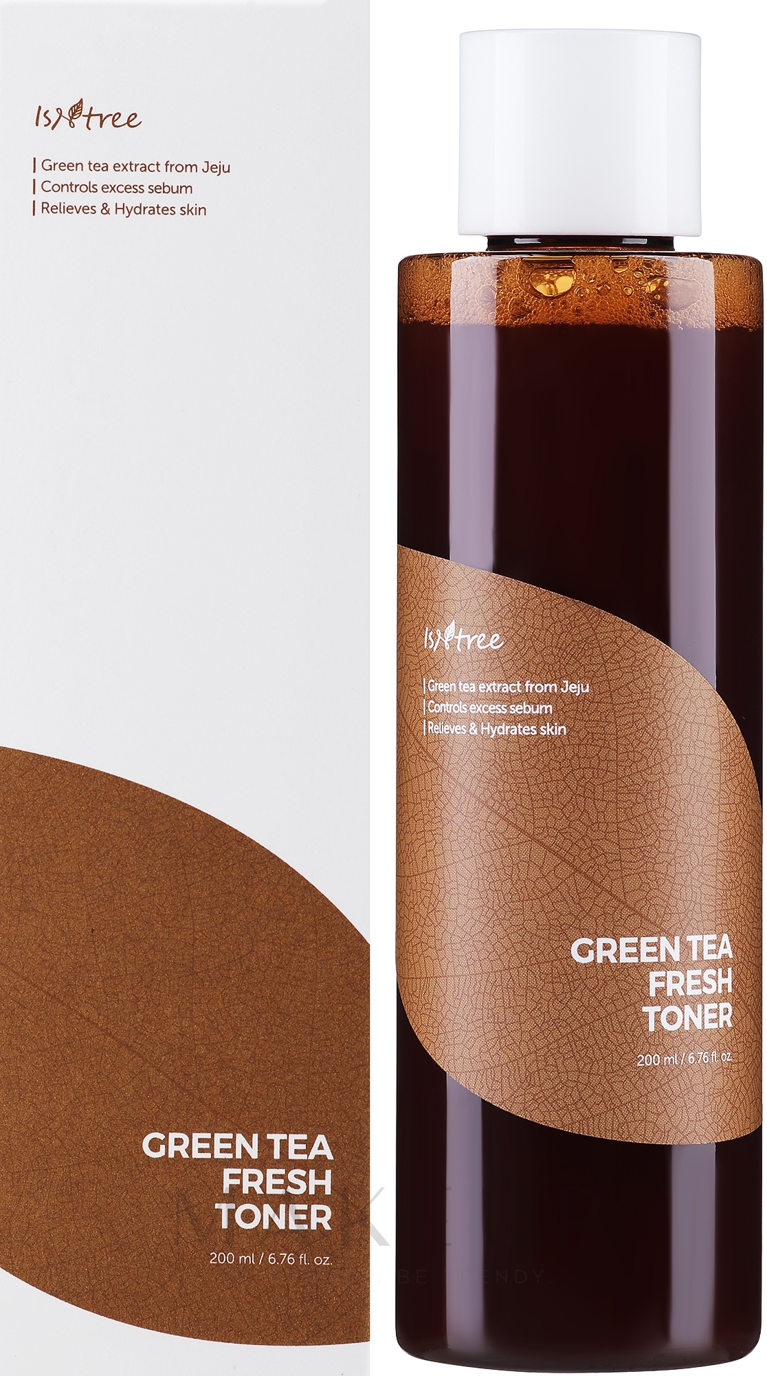 Erfrischendes Gesichtstonikum mit Grüntee-Extrakt - IsNtree Green Tea Fresh Toner — Bild 200 ml
