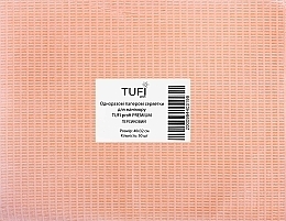 Papierservietten für die Maniküre 40 x 32 cm pfirsichfarben - Tuffi Proffi Premium — Bild N1