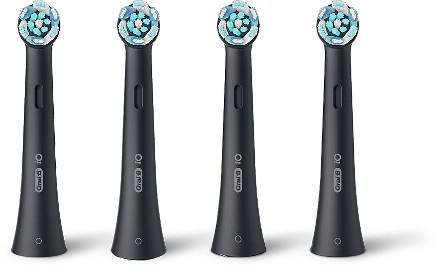 Austauschbare Zahnbürstenköpfe für elektrische Zahnbürste schwarz 4 St. - Oral-B iO Ultimate Clean — Bild N1
