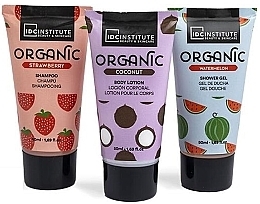 IDC Institute Organic Travel Set (Körperlotion 50ml + Duschgel 50ml + Shampoo 50ml + Kosmetiktasche) - Körperpflegeset — Bild N2