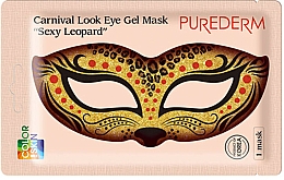 Düfte, Parfümerie und Kosmetik Kollagen-Augenmaske Sexy Leopard - Purederm Carnival Look Eye Gel Mask Sexy Leopard