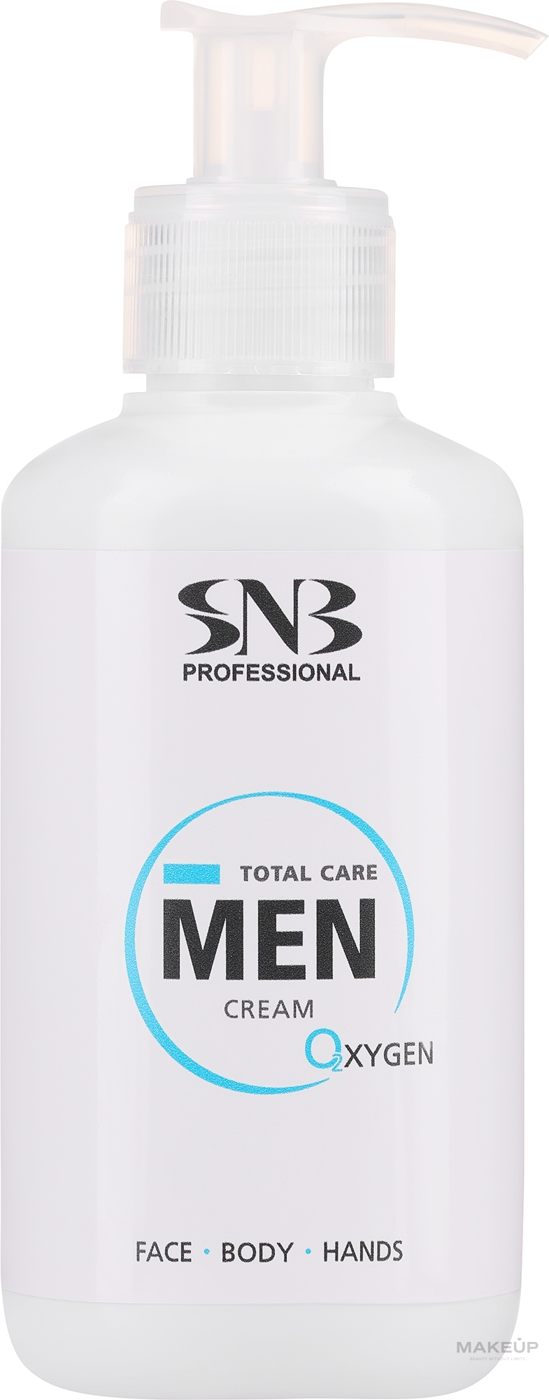 Feuchtigkeitsspendende und beruhigende Creme für Gesicht und Körper - SNB Professional Total Care Men Cream Oxygen  — Bild 250 ml