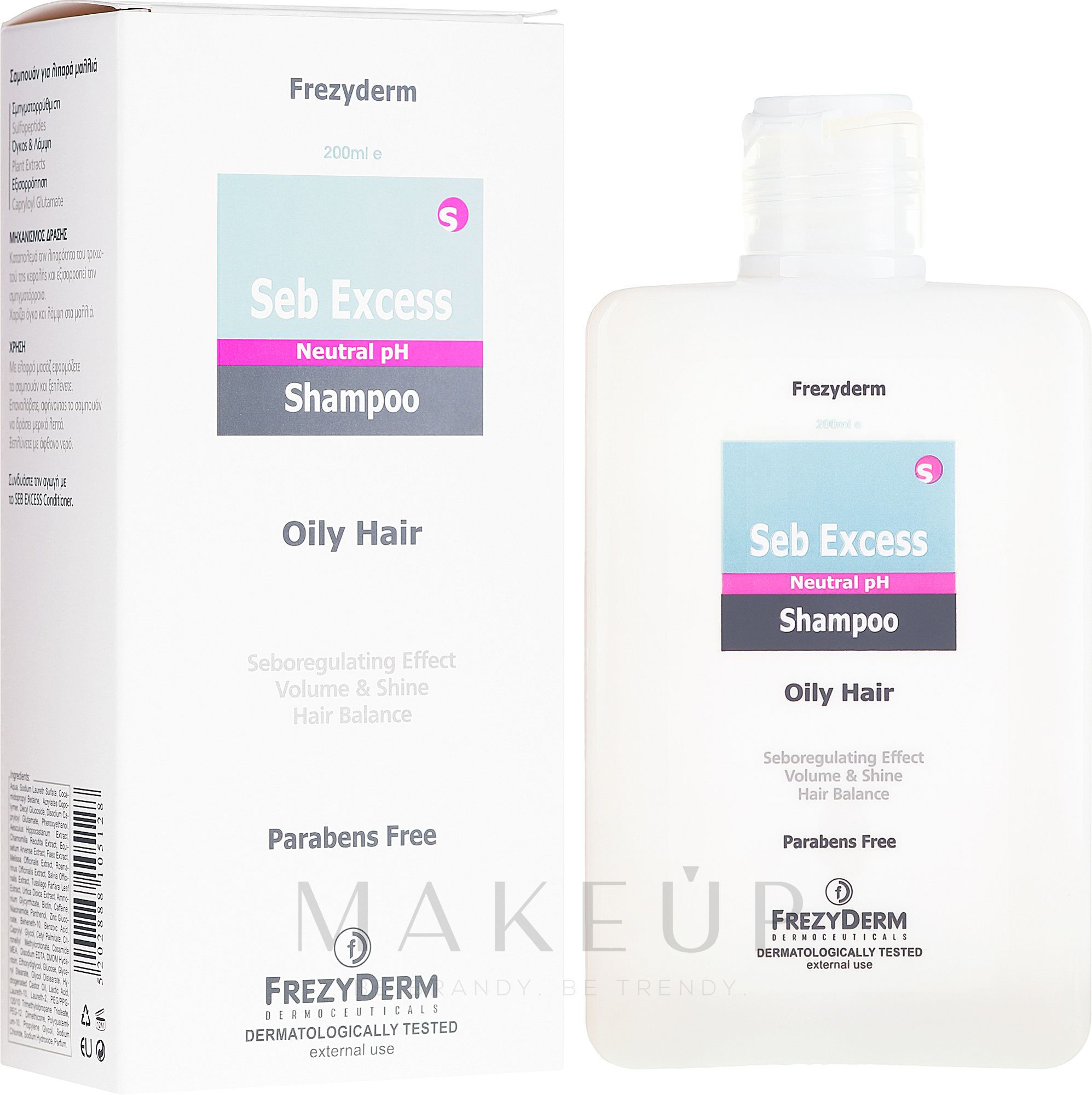 Seboregulierendes Shampoo für fettige Haut - Frezyderm Seb Excess Shampoo — Bild 200 ml