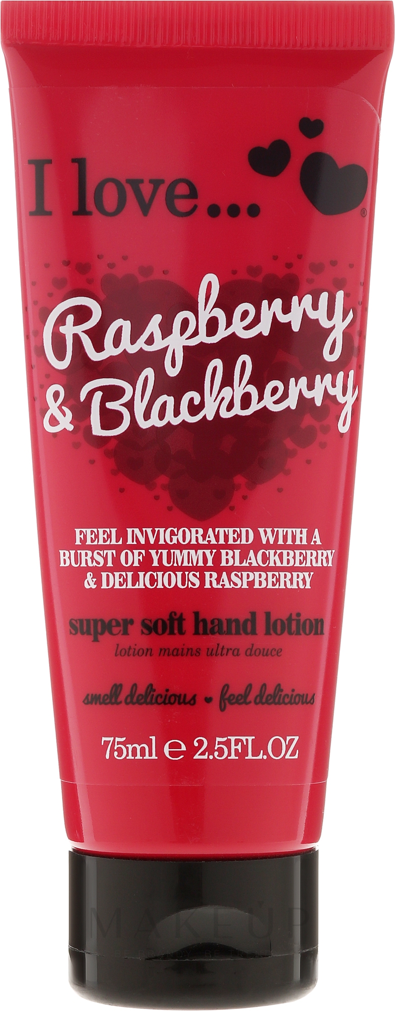 Weichmachende Handlotion mit Himbeer- und Brombeerduft - I Love Raspberry & Blackberry Super Soft Hand Lotion — Bild 75 ml