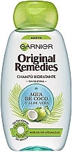 Düfte, Parfümerie und Kosmetik Feuchtigkeitsspendendes Shampoo mit Kokoswasser und Aloe Vera - Garnier Original Remedies Coconut Water and Aloe Vera Shampoo