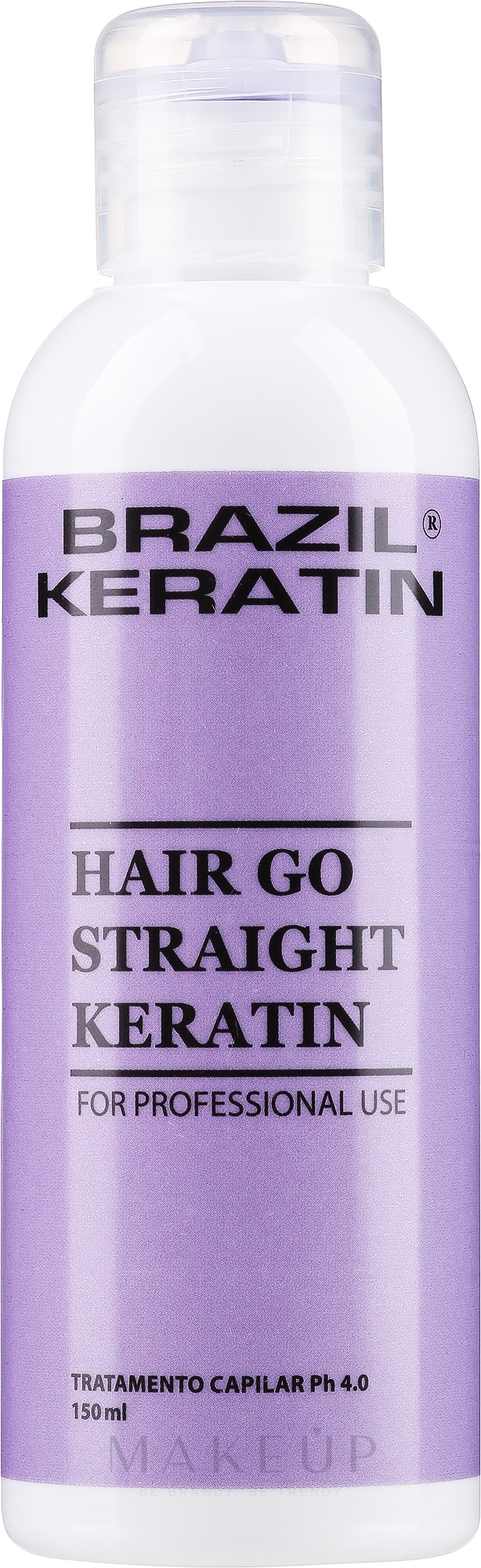 Luxuspflege für glattes Haar mit Keratin - Brazil Keratin Hair Go Straight — Bild 150 ml