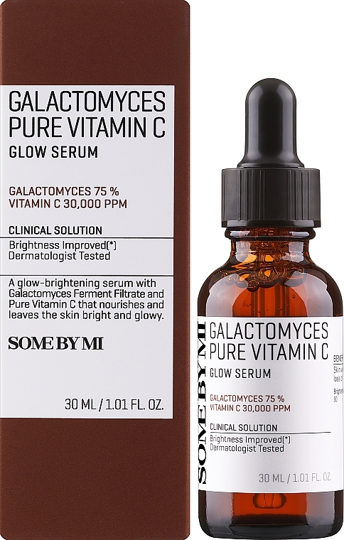 Feuchtigkeitsspendendes und glättendes Gesichtsserum mit Vitamin C - Some By Mi Galactomyces Pure Vitamin C Glow Serum — Bild N2