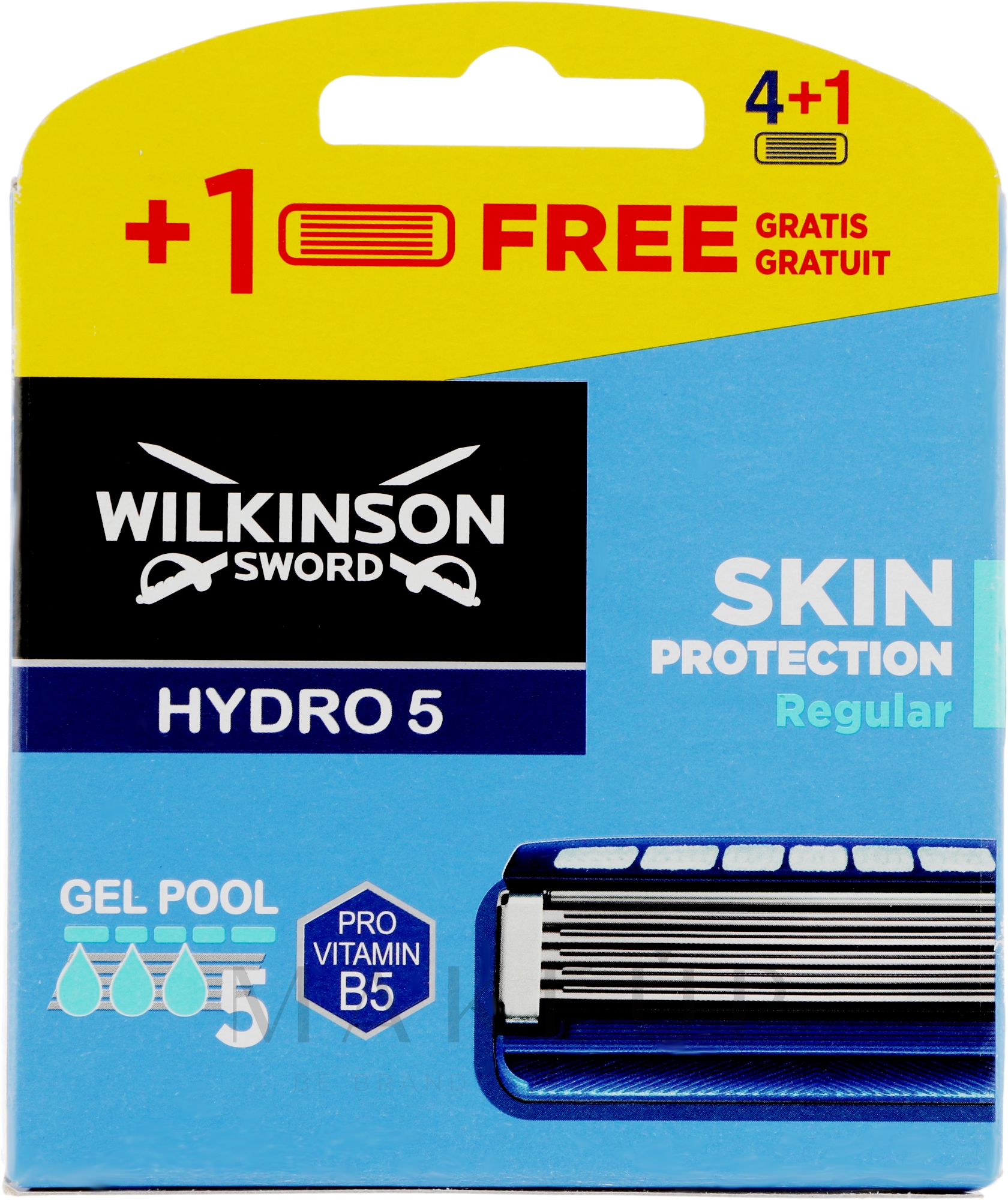 Ersatzklingenset 5 St. - Wilkinson Sword Hydro 5 Skin Protection Regular Pro Vitamin B5 — Bild 5 St.