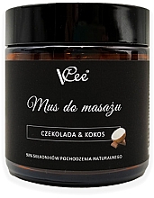 Düfte, Parfümerie und Kosmetik Veganes Massage-Mousse Schokolade und Kokos - VCee Chocolate & Coconut Massage Mousse