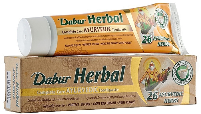 Ayurvedische Zahnpasta mit 26 Kräutern - Dabur Herbal Toothpaste — Bild N1