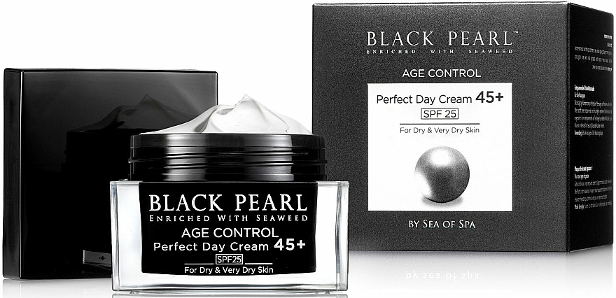 Anti-Aging Tagescreme mit Meeresalgen LSF 25 - Sea Of Spa Black Pearl Age Control Perfect Day Cream 45+ SPF 25 For Dry & Very Dry Skin — Bild N1