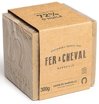 Natürliche Olivenseife - Fer A Cheval Pure Olive Marseille Soap Cube — Bild N1