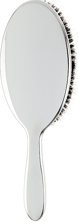 Haarbürste mit Naturborsten mittelgroß 22M, silber - Janeke Silver Hairbrush — Bild N2