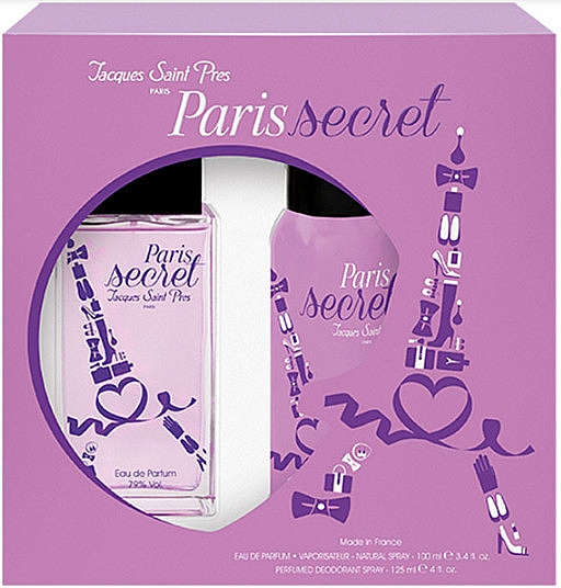 Ulric de Varens Jacques Saint-Pres Paris Secret - Duftset (Eau de Parfum 100ml + Deospray 125ml)  — Bild N1