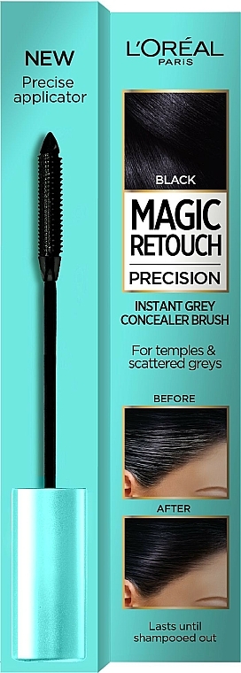 Concealer für graues Haar - L'Oreal Magic Retouch Precision Instant Grey Concealer Brush