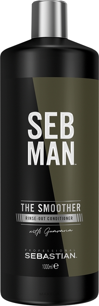 Feuchtigkeitsspendender Conditioner mit Guarana-Extrakt - Sebastian Professional Seb Man The Smoother — Bild 1000 ml