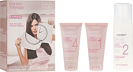 Haarpflegeset mit Keratin - Alfaparf Milano Lisse Design Keratin Therapy Smoothing Treatment Kit (Shampoo 40ml + Mousse 100ml + Haarmaske 40ml) — Bild N1