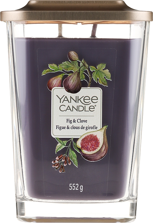 Duftkerze im Glas Fig & Clove - Yankee Candle Fig & Clove Elevation Square Candles — Bild N3