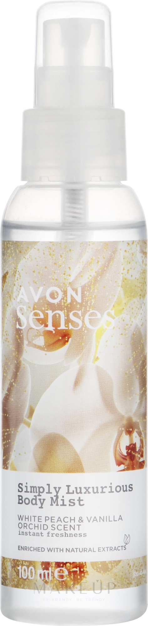 Körpernebel Pfirsich & Vanille - Avon Senses Simply Luxurious Body Mist — Bild 100 ml