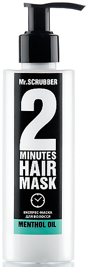 Express-Haarmaske mit Mentholöl - Mr.Scrubber 2 Minutes Hair Mask Menthol Oil — Bild N1