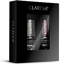 Düfte, Parfümerie und Kosmetik Gel-Nagellack-Set Nr. 22 - Claresa SoakOff UV/LED Color Gray/Brown (gel/polish/2x5g) 