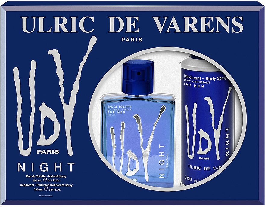 Ulric de Varens UDV Night - Duftset (Eau de Toilette 100ml + Deospray 200ml) — Bild N1