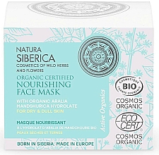 Düfte, Parfümerie und Kosmetik Pflegende Gesichtsmaske für trockene und stumpfe Haut mit Aralia - Natura Siberica Organic Certified Nourishing Face Mask