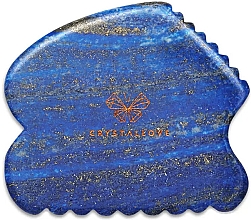 Düfte, Parfümerie und Kosmetik Gesichtsmassage-Platte Lapislazuli blau - Crystallove Lapis Lazuli Contour Gua Sha