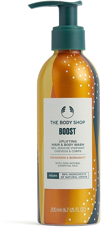 Shampoo-Duschgel - The Body Shop Boost Uplifting Hair & Body Wash — Bild N1