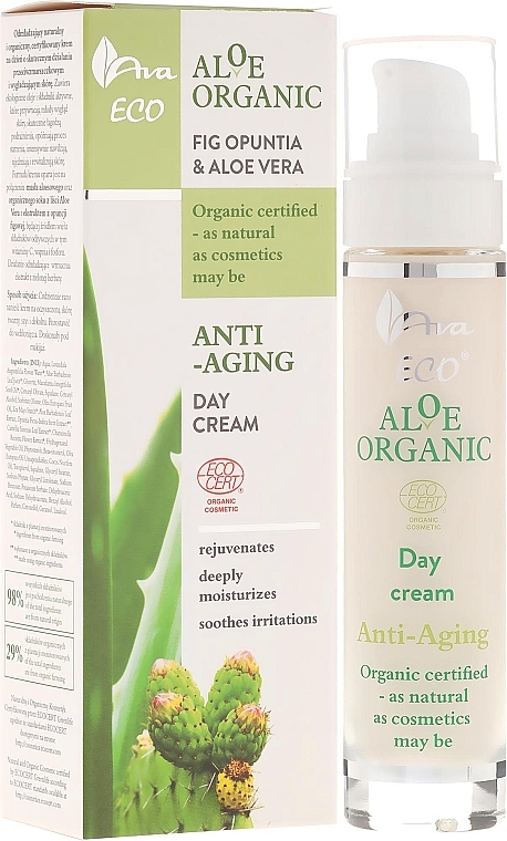 Anti-Falten Tagescreme - Ava Laboratorium Aloe Organiic Day Cream — Bild N1