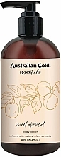 Düfte, Parfümerie und Kosmetik Pflegende Körperlotion mit natürlichen Pflanzenextrakten und Aprikosenduft - Australian Gold Essentials Sweet Apricot Body Lotion