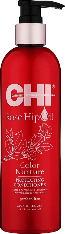 Conditioner mit Hagebuttenöl und Keratin - CHI Rose Hip Oil Protecting Conditioner — Bild N1