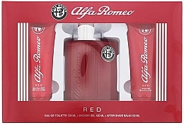 Alfa Romeo Red - Set (Eau de Toilette/125 ml + Duschgel/100 ml + After Shave Balsam/100 ml) — Bild N1