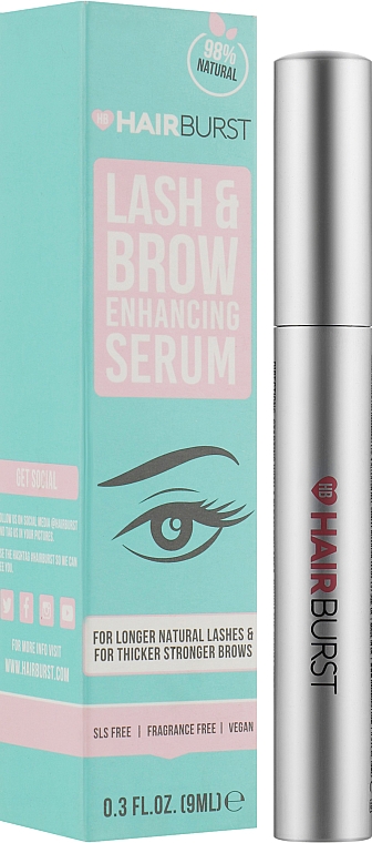 Augenbrauen- und Wimpernserum zum Wachstum - Hairburst Lash & Brow Enhancing Serum — Bild N2