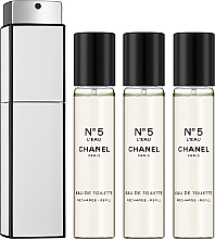 Chanel N5 L`Eau - Eau de Toilette (3x20ml Refill) — Bild N2