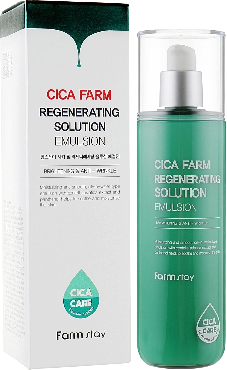 Gesichtsemulsion mit Centella - FarmStay Cica Farm Regenerating Solution Emulsion — Bild N3