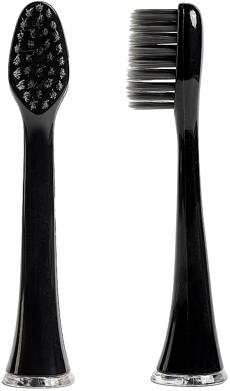 Ersatz-Zahnbürstenkopf für Schallzahnbürste 4 St. schwarz - Smiley Pro White Carbon Clean  — Bild N1