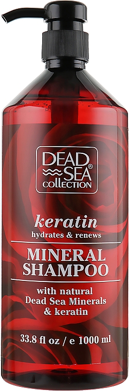 Shampoo mit Mineralien aus dem Toten Meer und Keratin - Dead Sea Collection Keratin Mineral Shampoo — Bild N1