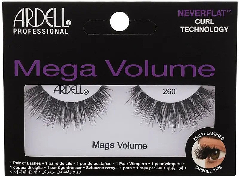 Künstliche Wimpern - Ardell Mega Volume 260 Black — Bild N1