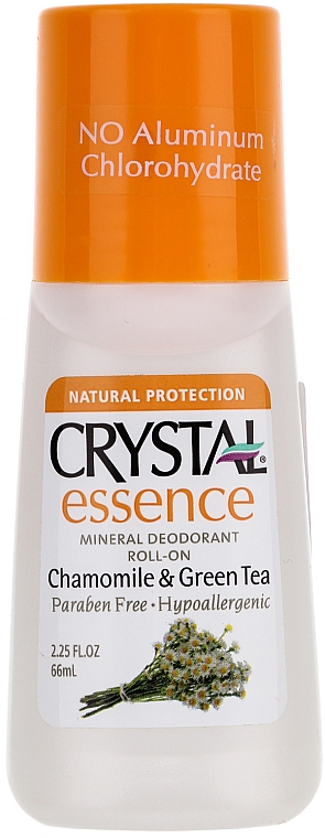 Deo Roll-on mit Kamillenduft und grünem Tee - Crystal Essence Deodorant Roll On