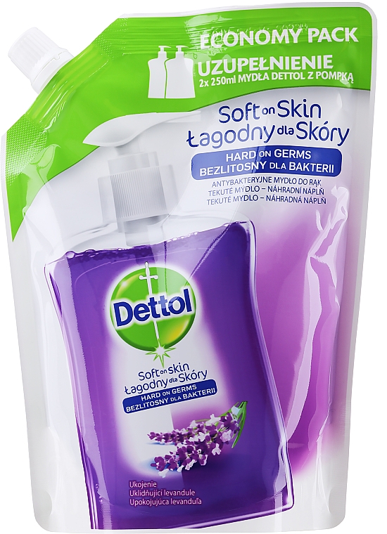 Antibakterielle flüssige Seife mit Extrakt aus Weintraube und Lavendel - Dettol Liquid Soap (Doypack) — Bild N2