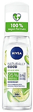 Deospray mit Bio Aloe Vera - Nivea Naturally Good Deodorant Spray Bio Aloe Vera — Bild N1