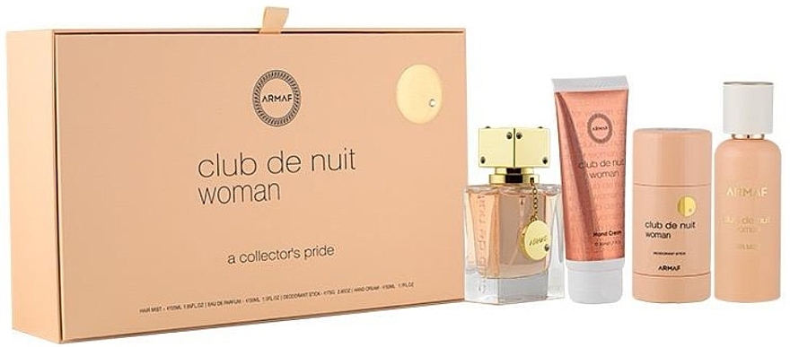 Armaf Club De Nuit Woman - Set (Eau de Parfum/30 ml + Deostick/75 g + Körperspray/50 ml +Haarnebel/55 ml) — Bild N1