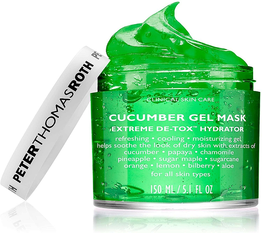 Feuchtigkeitsspendende Gesichtsmaske mit Gurkenextrakt - Peter Thomas Roth Cucumber Gel Mask Extreme De-Tox Hydrator — Bild N2