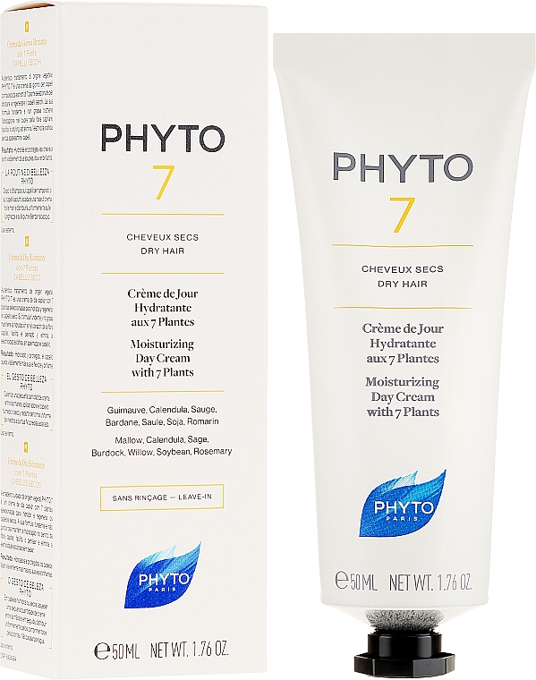 Feuchtigkeitsspendende Tagescreme mit 7 Pflanzen für trockenes Haar - Phyto 7 Daily Hydrating Cream