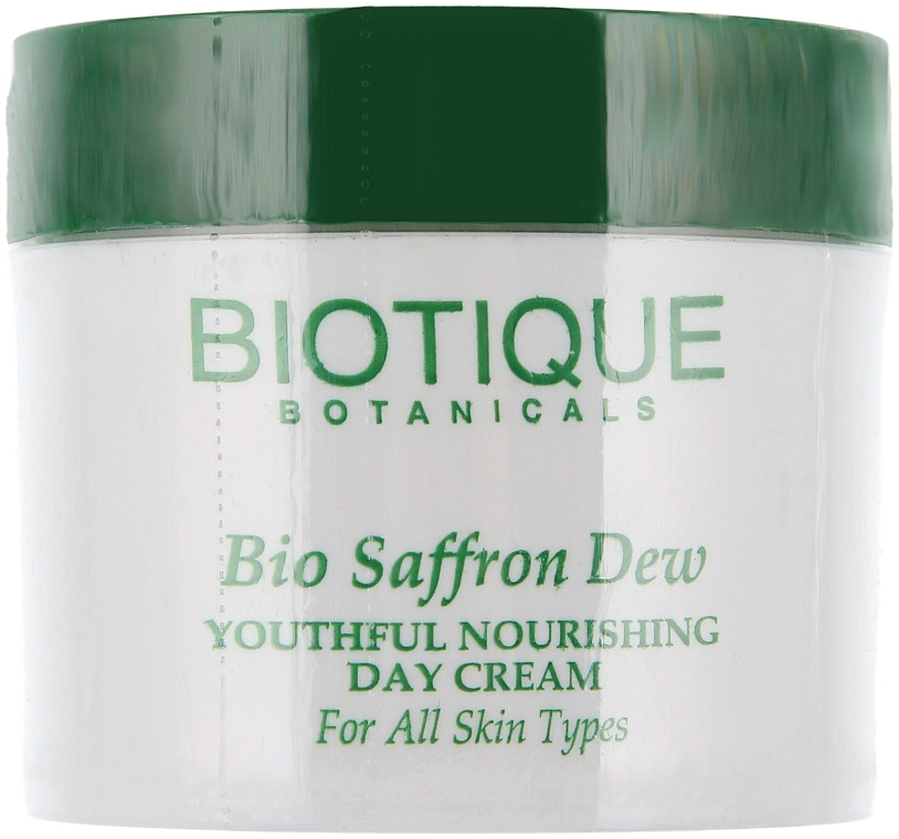 Pflegende und straffende Tagescreme für Gesicht und Körper - Biotique Bio Saffron Dew Ageless Face & Body Cream — Bild N2