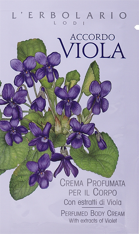 GESCHENK! Körpercreme - L'Erbolario Accordo Viola Crema Profumata per il Corpo (Probe)  — Bild N1