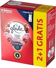 Glade Touch & Fresh Luscious Cherry & Peony  - Ersatzflasche mit Mini-Spray Pfingstrose und saftige Beeren 3 St. — Bild N2