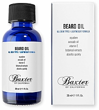 Düfte, Parfümerie und Kosmetik Bartöl mit Avocadoöl und Vitamin E - Baxter of California Grooming Beard Oil