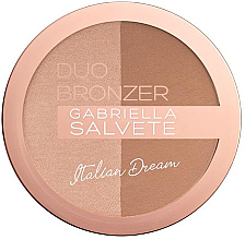 Düfte, Parfümerie und Kosmetik Bronzierender Kompaktpuder - Gabriella Salvete Italian Dream Duo Bronzer Powder